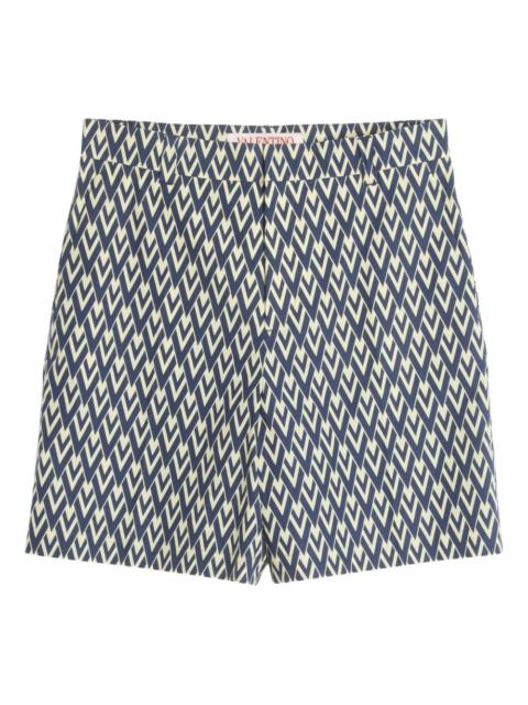 geometric-pattern shorts