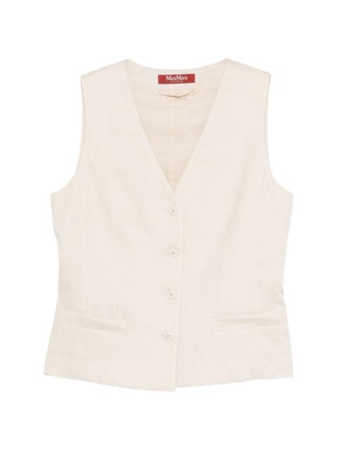 buttoned waistcoat