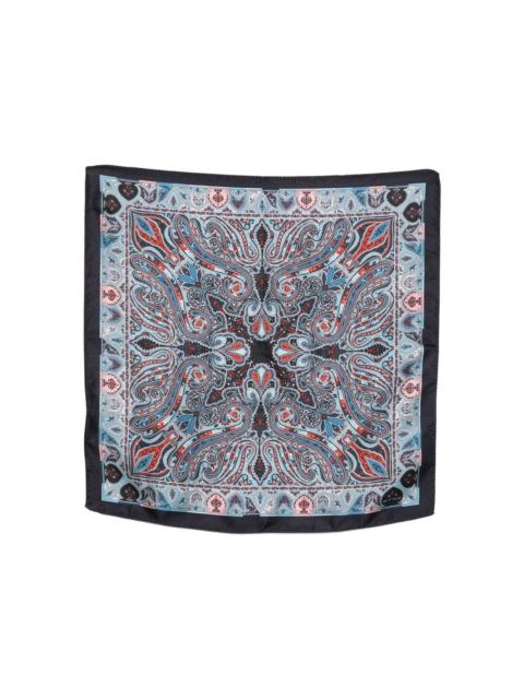 paisley-pattern silk scarf