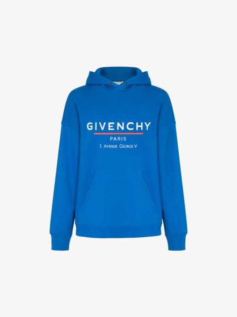 GIVENCHY Label printed hoodie