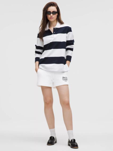 French Terry Mid-Rise Tennis Short *Graphic