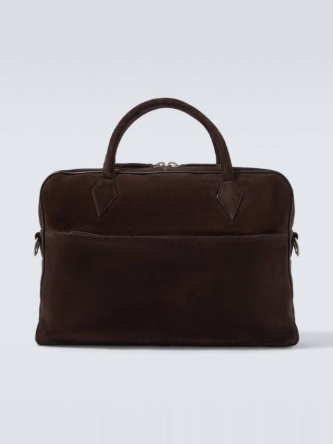 Closer Slim suede briefcase