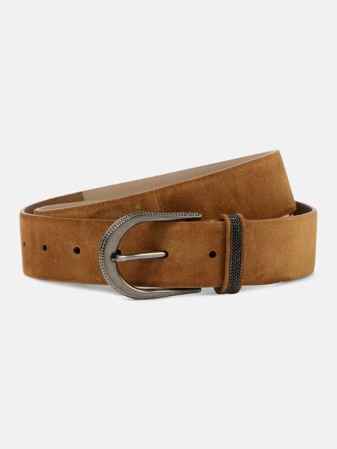 Suede belt