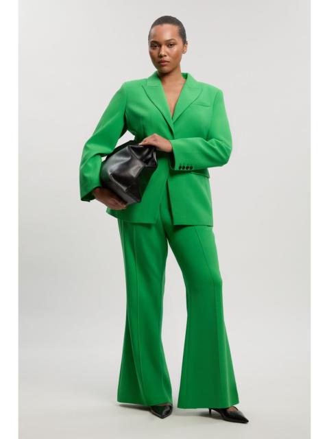 Plus Size Compact Stretch Single Breasted Tailored Blazer