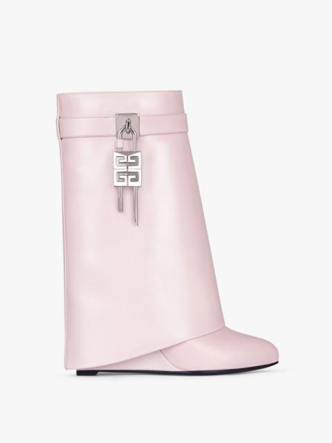 SHARK LOCK ANKLE BOOTS IN LEATHER