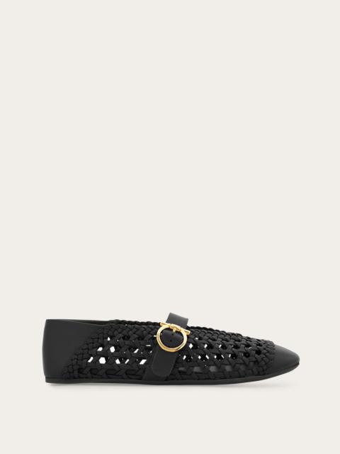 Gancini buckle ballet flat