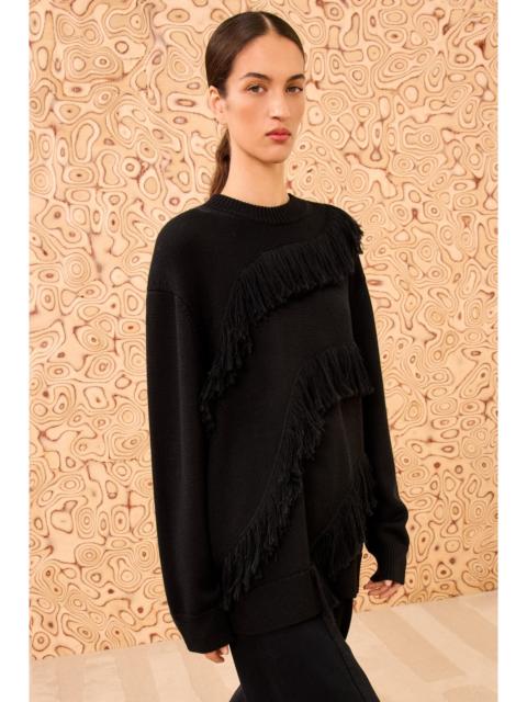 Ina Oversized Fringe Pullover