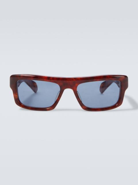 Cleavon 57 rectangular sunglasses