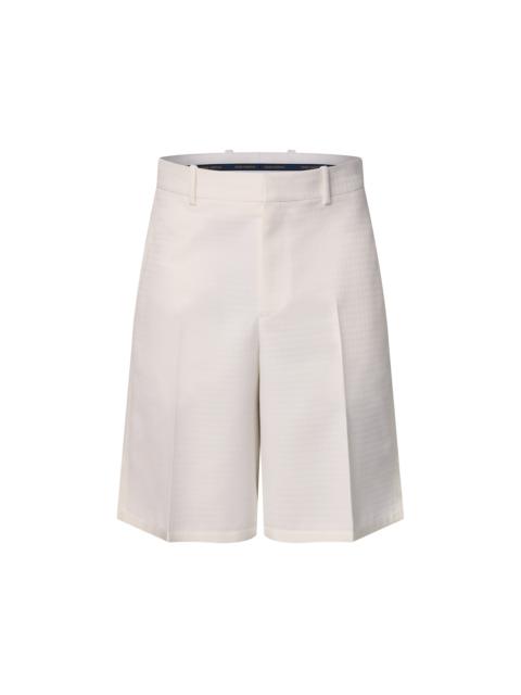 Preppy Tailored Wool Shorts