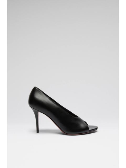 JULIANNE PEEP TOE PUMP BLACK NAPPA