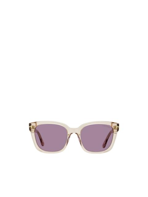 Haylay rectangular-frame sunglasses