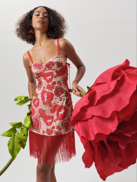 Cupid Beaded Dot Mini Dress