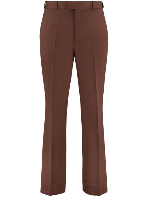high-waisted tailored trousers