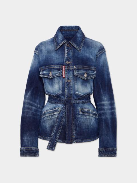 MEDIUM WASH 9 TO 5 JEANS SHIRT