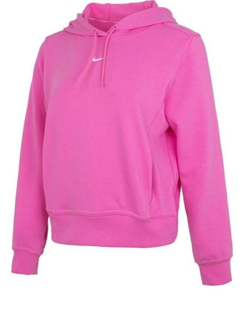 (WMNS) Nike DRI-FIT ONE Quick-Drying French Terry Pullover Hoodie 'Pink' FB5144-675