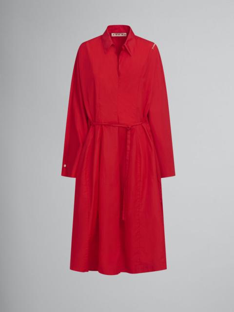 ORGANIC COTTON SHIRT DRESS WITH MARNI SYMBOL