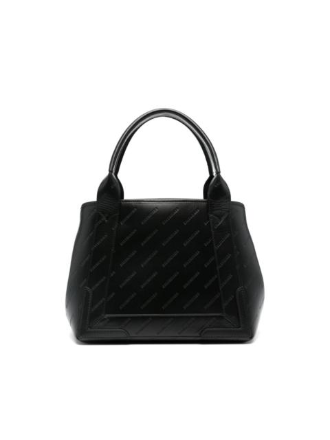 debossed-logo tote bag