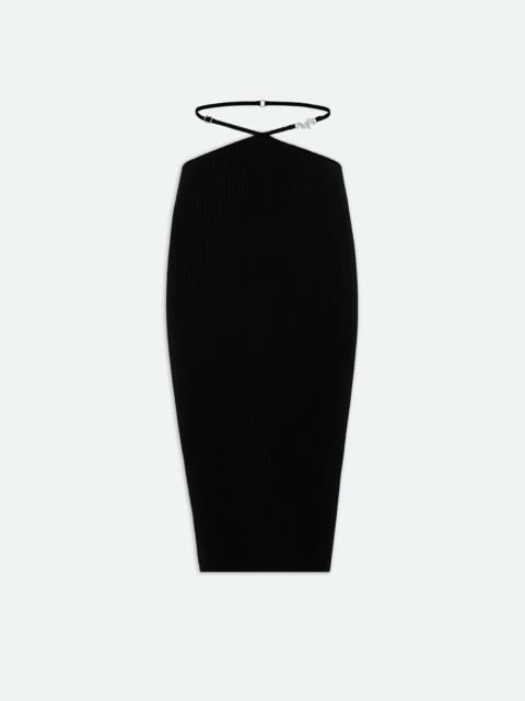 AMIRI STAGGERED MIDI SKIRT