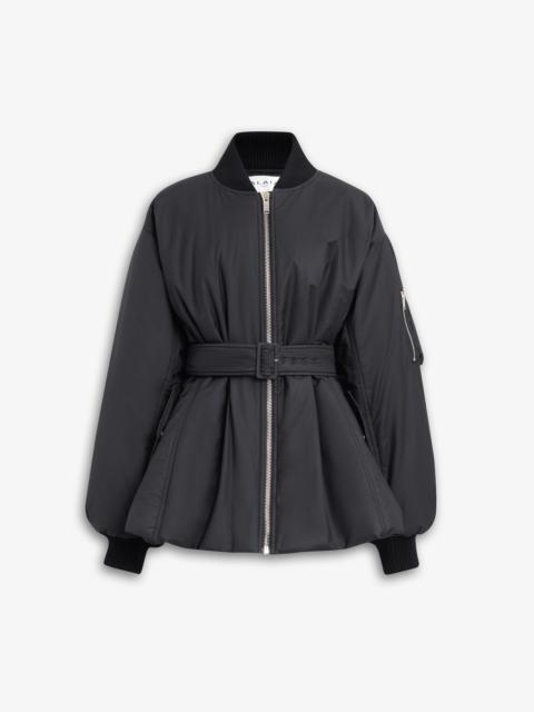 COTTON BELTED BOMBER JACKET