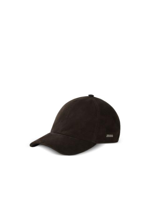 leather baseball cap