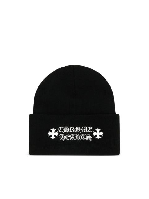 logo-embroidered beanie