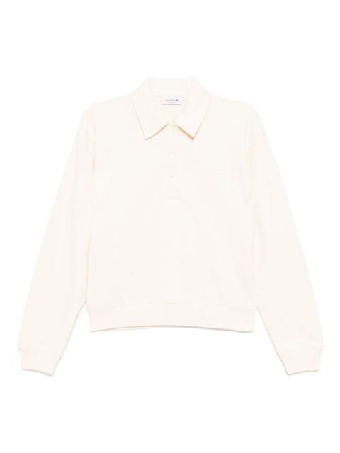 polo-collar sweatshirt