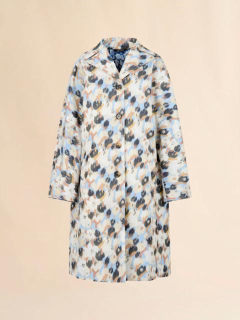 BLUE DUCHESSE REVERSIBLE COAT WITH CONTRAST PRINTS