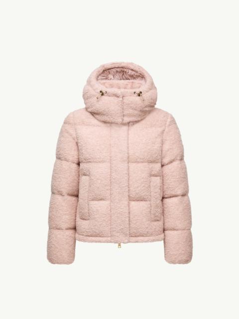 Virieu Bouclé Hooded Short Down Jacket