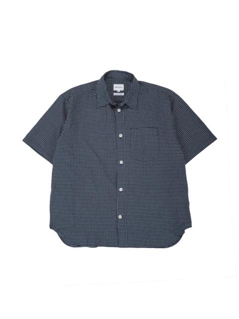 Espevik Oversized Check SS Shirt Dark Navy Check