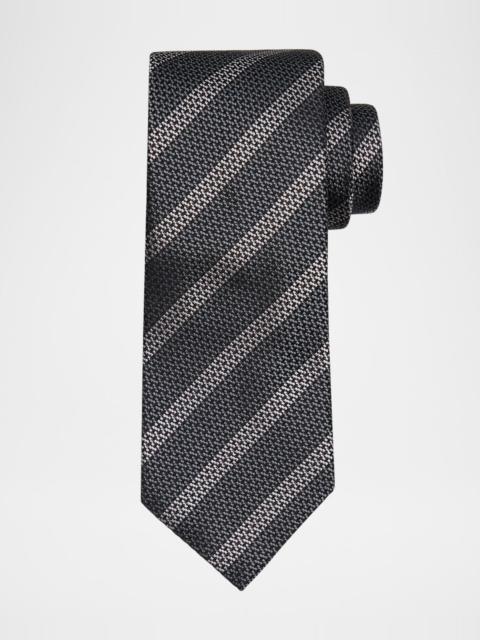 Men's Cross Stitch Stripe Tie