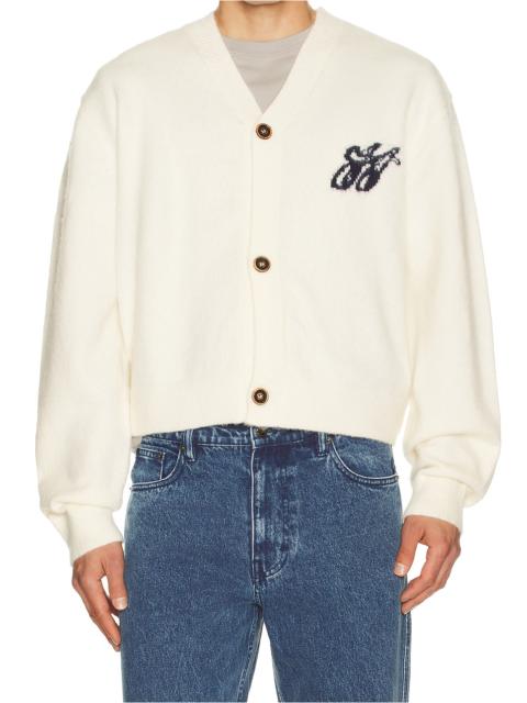 H Brushed Knit Cardigan