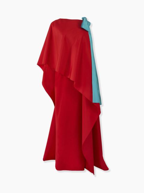 Column Gown with Cape