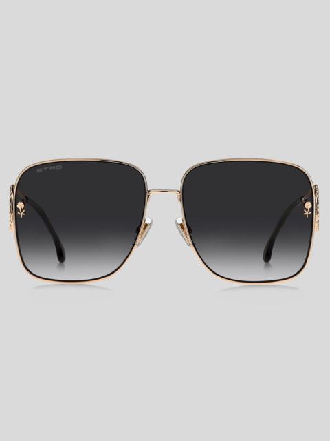 METAL PAISLEY SUNGLASSES