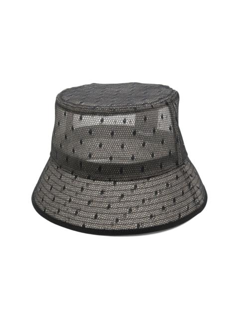 polka dot-print bucket hat