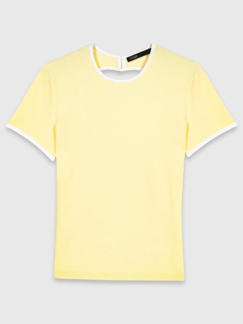 Round back cut-out jumper