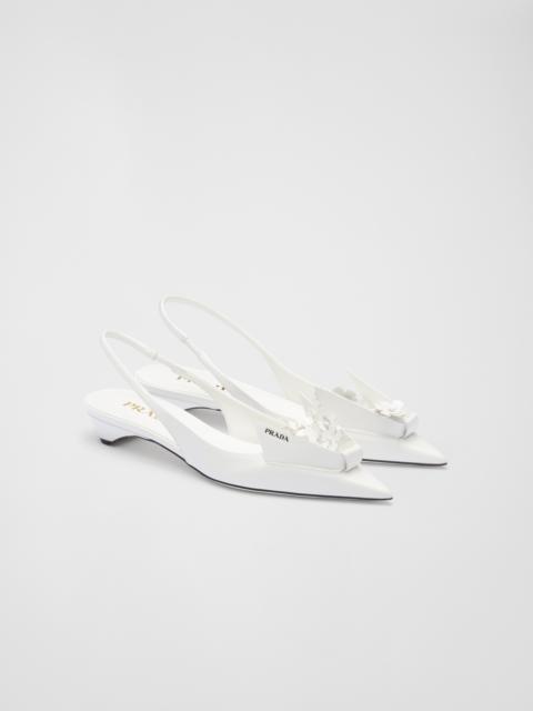 Prada white slingback deals