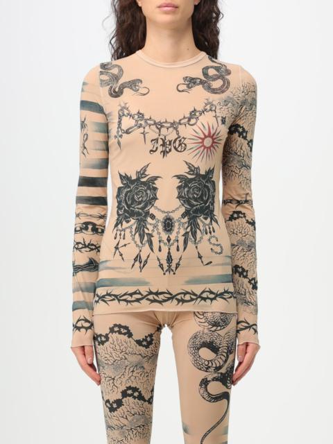 + KNWLS printed stretch-jersey top