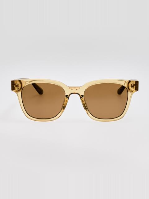 Sanchez Sunglasses in Khaki and Gold