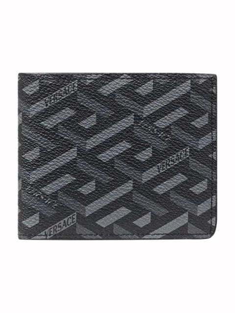 Versace La Greca Signature Wallet Black/Grey