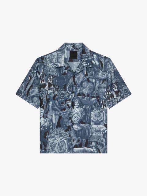 SHIRT IN SILK WITH HUBERT OBJECTS PRINT