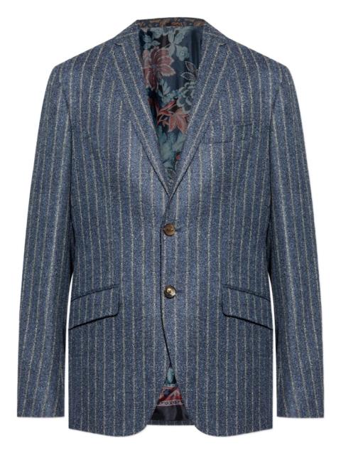 pinstripe blazer
