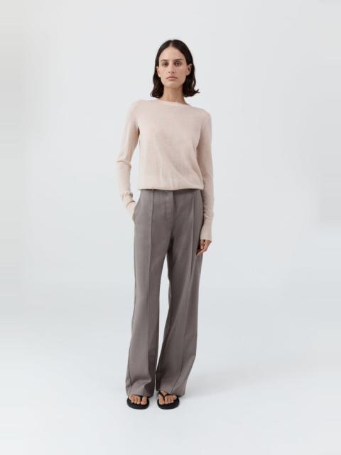 Merino Wool Slit Sleeve Sweater - Powder