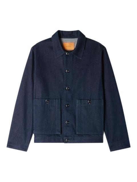 button-front denim jacket