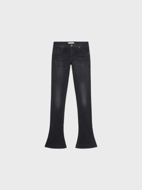 SKINNY JEANS WITH ROSE EMBROIDERY