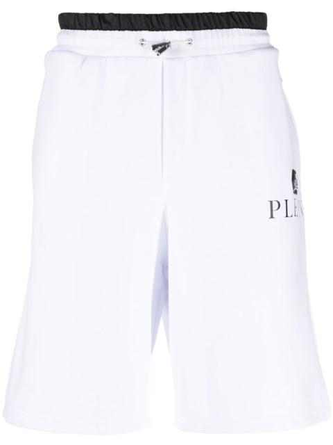 logo-plaque track shorts