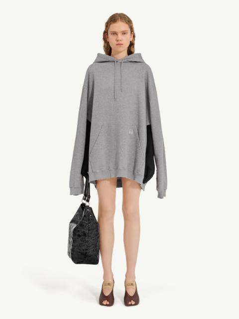 Hooded sweatshirt with gloves