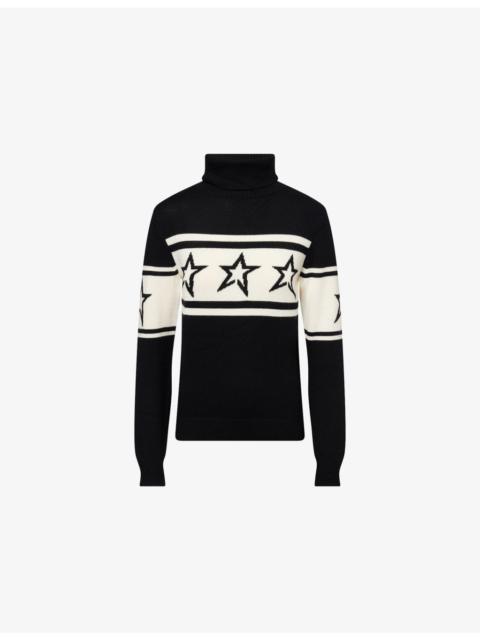 Chopper Roll-Neck Wool Jumper