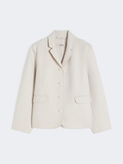 Single-breasted wool jacket - IVORY