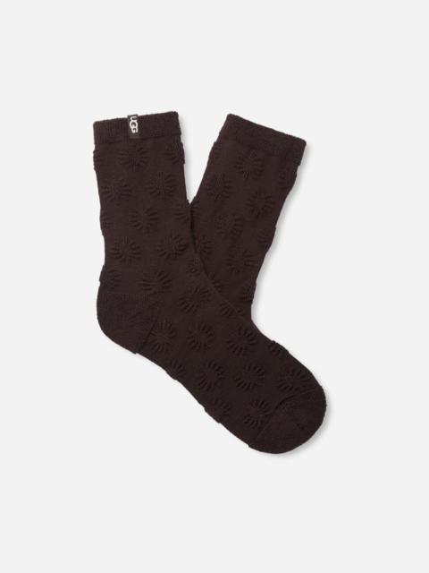 ® Men's Dallys Terry 3/4 Crew in Dense Smoke Sun Logo