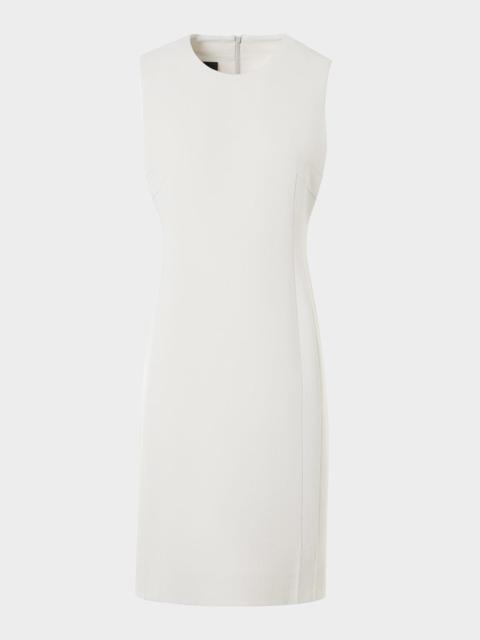 Wool Crepe Sheath Dress